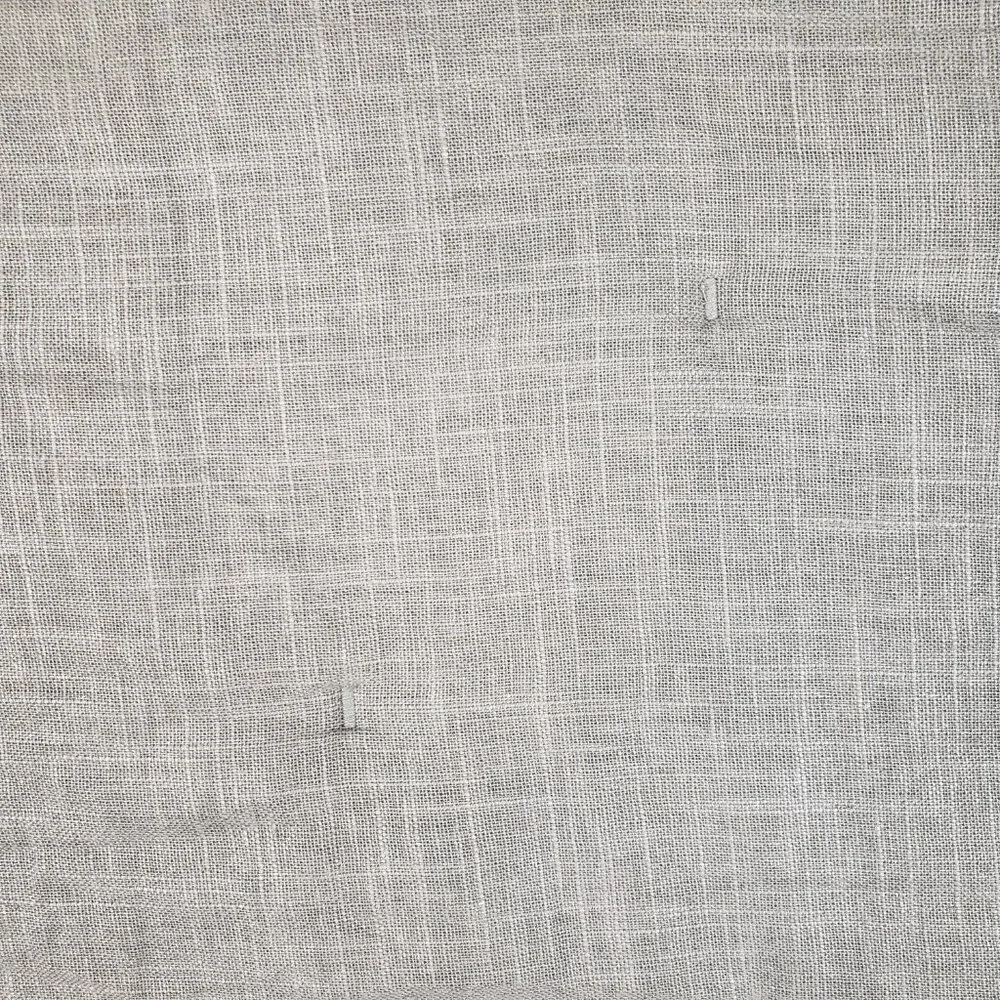 West Elm Standard Pillow Sham Silver Gray Quilted Linen Blend Pillow Cover